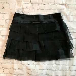 NWOT BCBGMAXAZRIA Chiffon Layered Mini Skirt